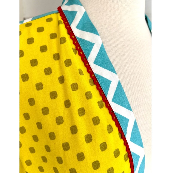 VERA for ANTHROPOLOGIE Yellow Floral Maxi Open Front Kimono Robe - EUC! - OS - Picture 5 of 11